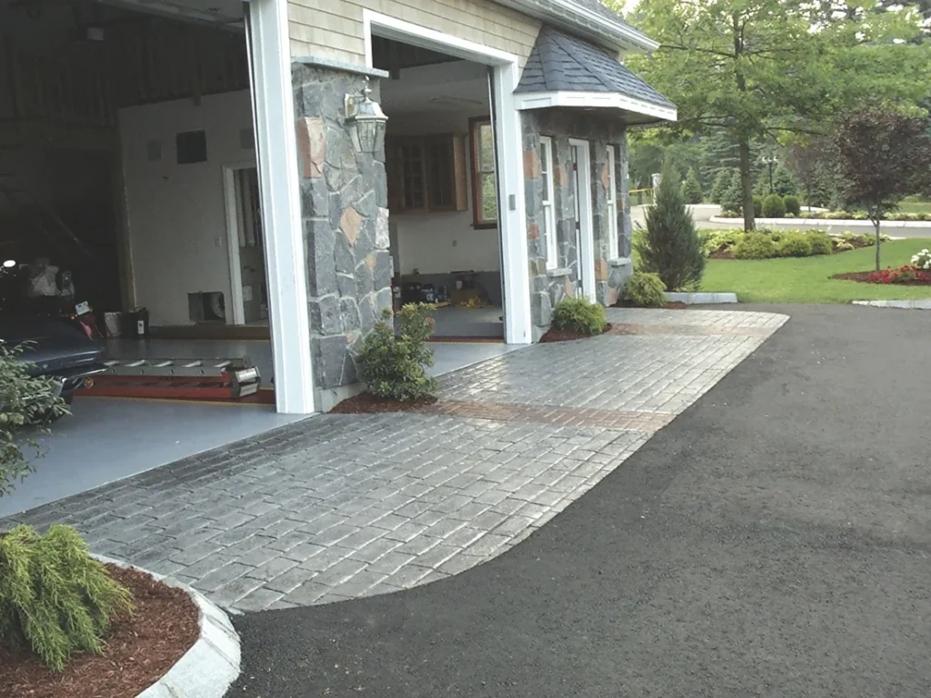 Custom concrete driveways